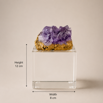 Natural Quartz Crystal Décor on Crystal Base