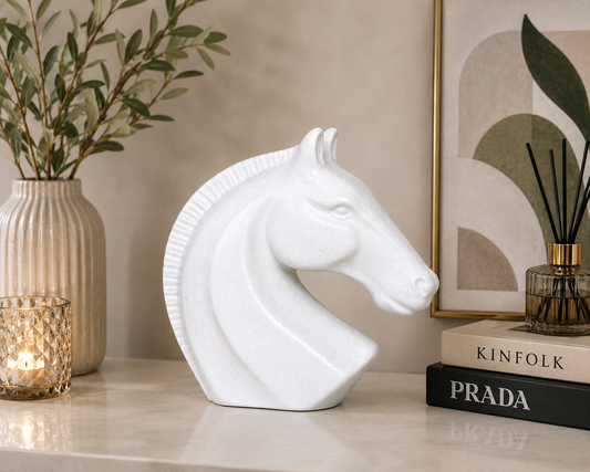 Modern Horse Head Sculpture