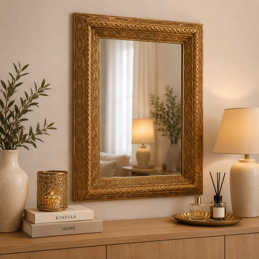 Ornate Gold Wall Mirror
