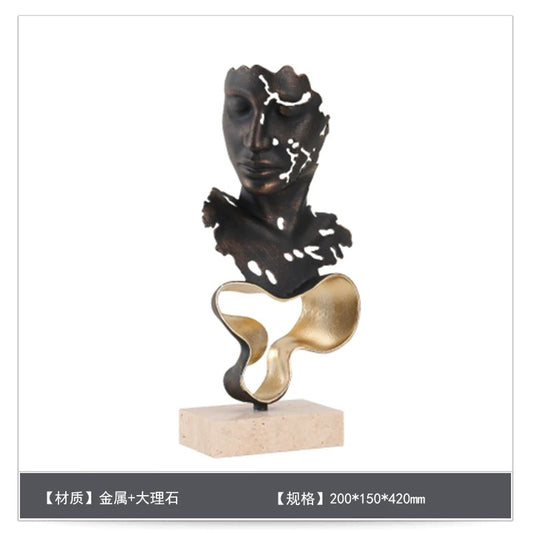 Medal Sculpture With Marble Base