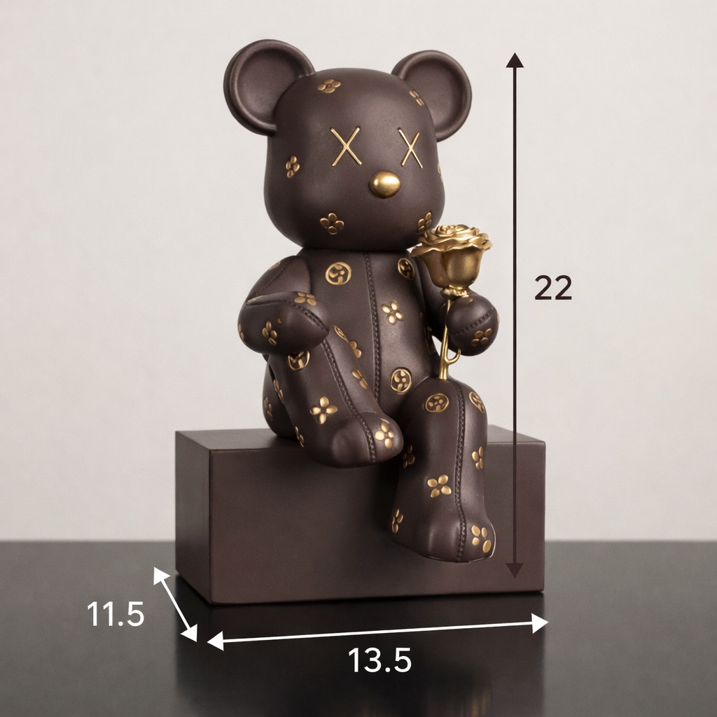 Elegant Bear Decor Figurine