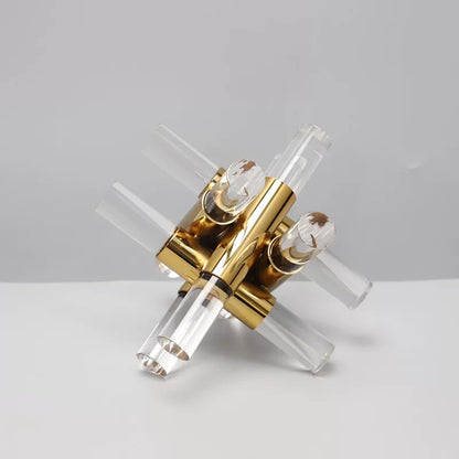 Crystal & Gold Geometric Décor Set