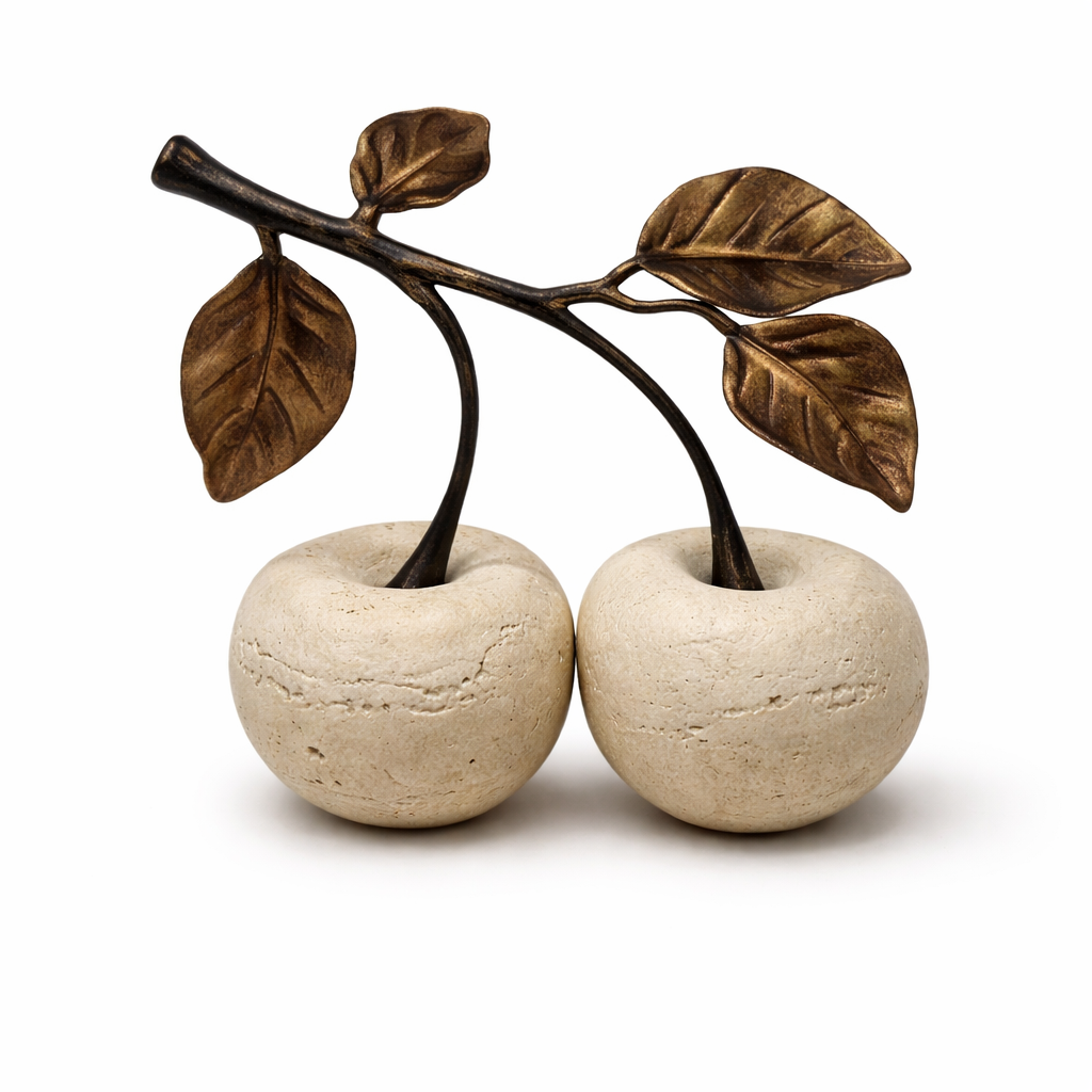 Marble Cherry Sculpture