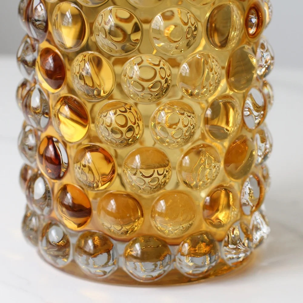 Luxurious Gold Bubble Glass Vases