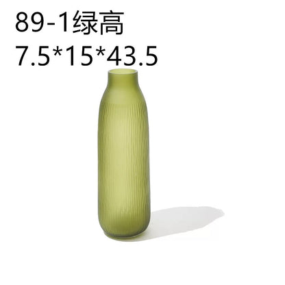 Set Of 2 Green Vases