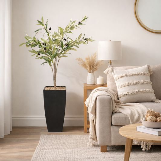 Elegant Artificial Olive Tree - 90 CM