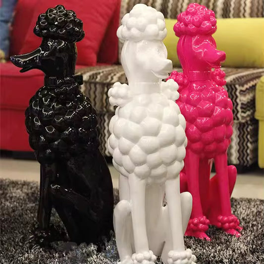 Poodle Sculpture Pack Of 2 - 15cm
