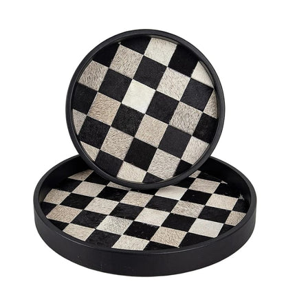 Natural Horsehair Tray with Modern Touch