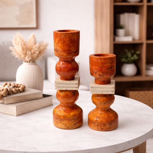 Elegant Decorative Candle Holders - set of 2