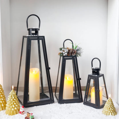 Set Of 3 Floor Lanterns