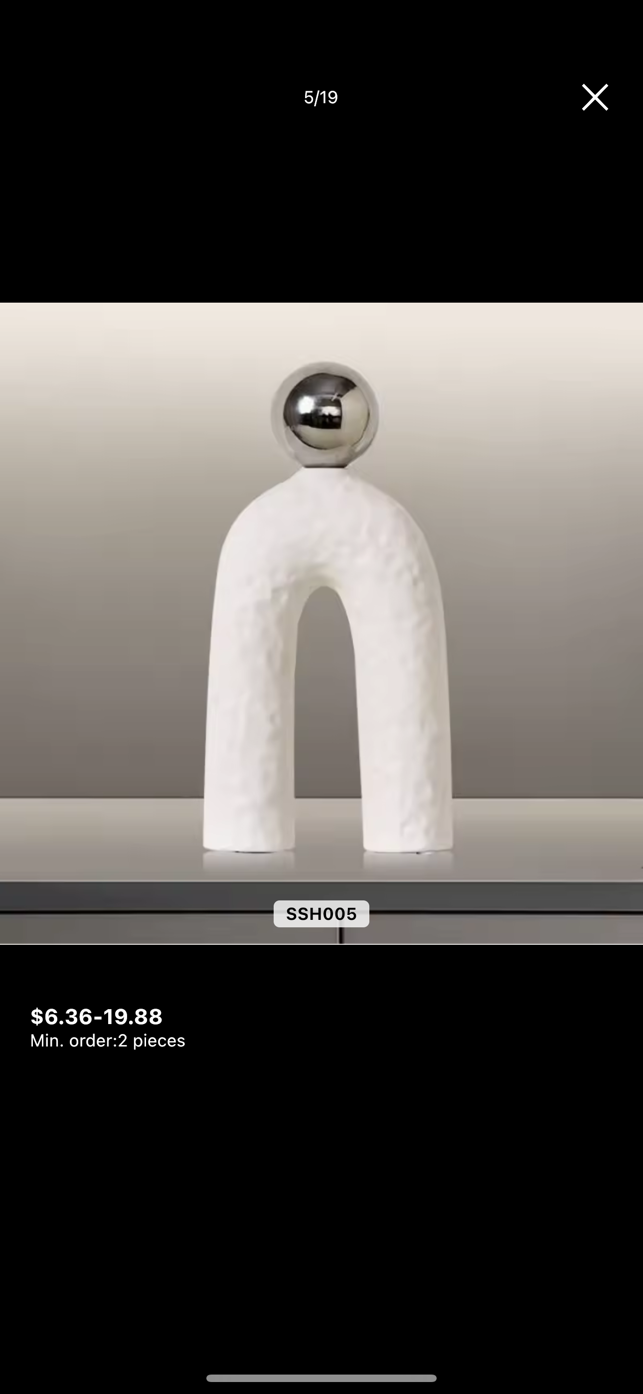 White Decor Object