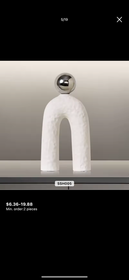 White Decor Object