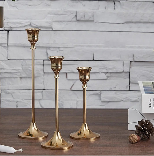 Illuminate Your Space with Timeless Elegance Set Of 3 Candle Holders