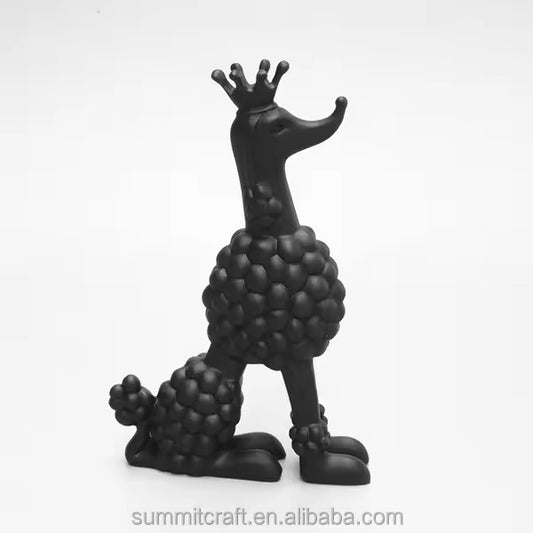 60CM Poodle Dog With Crown