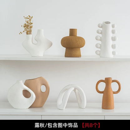 Set of 2 Ceramic Vases