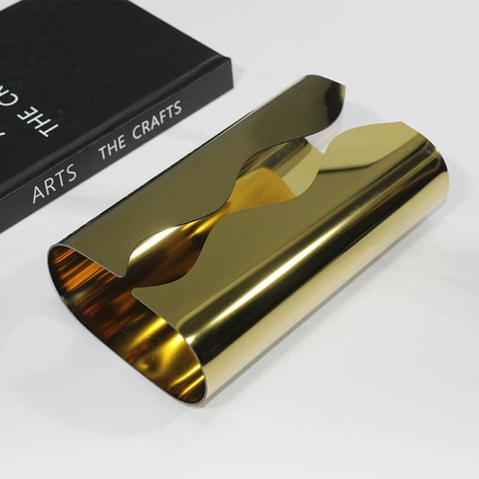 Modern Stainless Tissue Box Gold/Silver