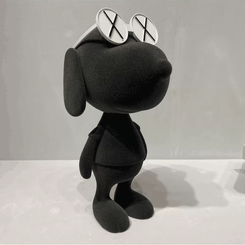 Velvet Snoopy Sculpture