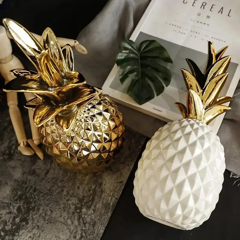 Ceramic Pineapple Decor Object