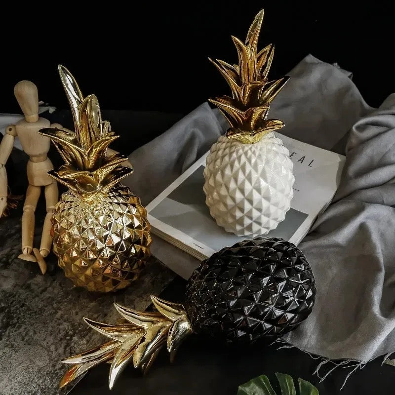 Ceramic Pineapple Decor Object