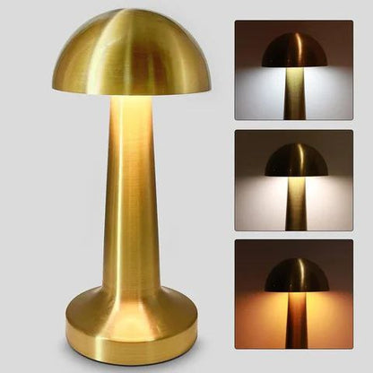 Modern Rechargeable Mushroom Table Lamp