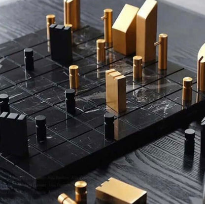 The Ultimate Minimalist Marble Chess Set