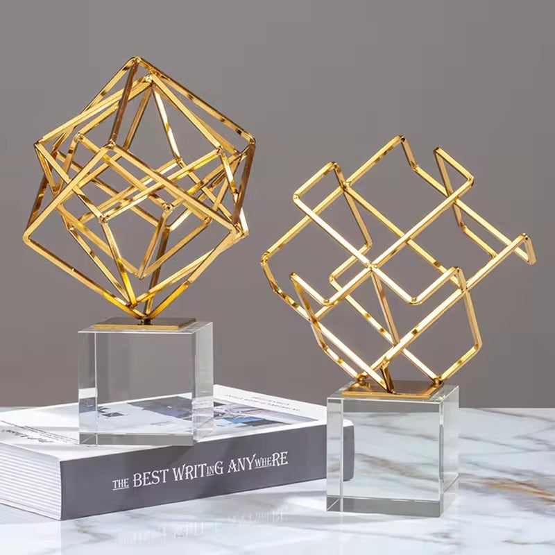 Geometric Table Decorations Creative Crystal Base