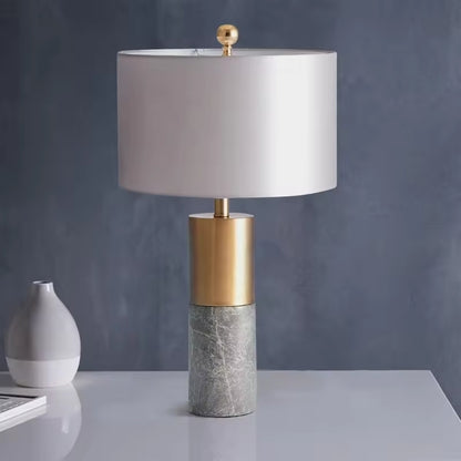 Luxury Marble & Stainless Table Lamp