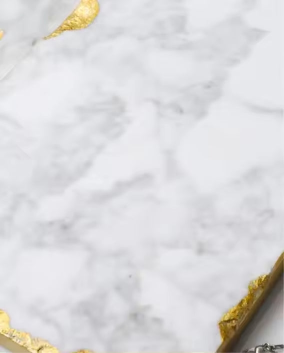 Decorative Round/ rectangle Jewelry Marble Tray