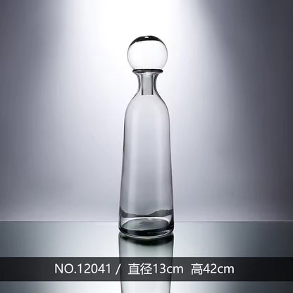 Minimalism Cylinder Clear Cellar Bottle Glass Vase Available In Many Colors