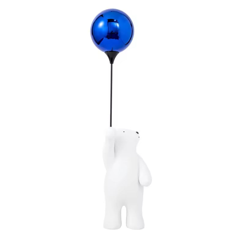 Trendy Bear With Colored Balloon