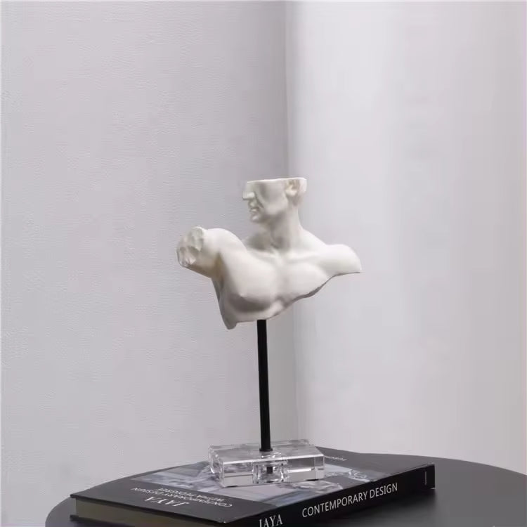 Abstract Modern Resin Human Figure Busts Sculpture