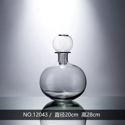 Minimalism Cylinder Clear Cellar Bottle Glass Vase Available In Many Colors