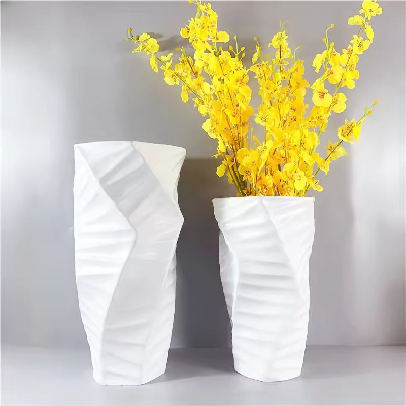 Frosted Resin Flower Vase