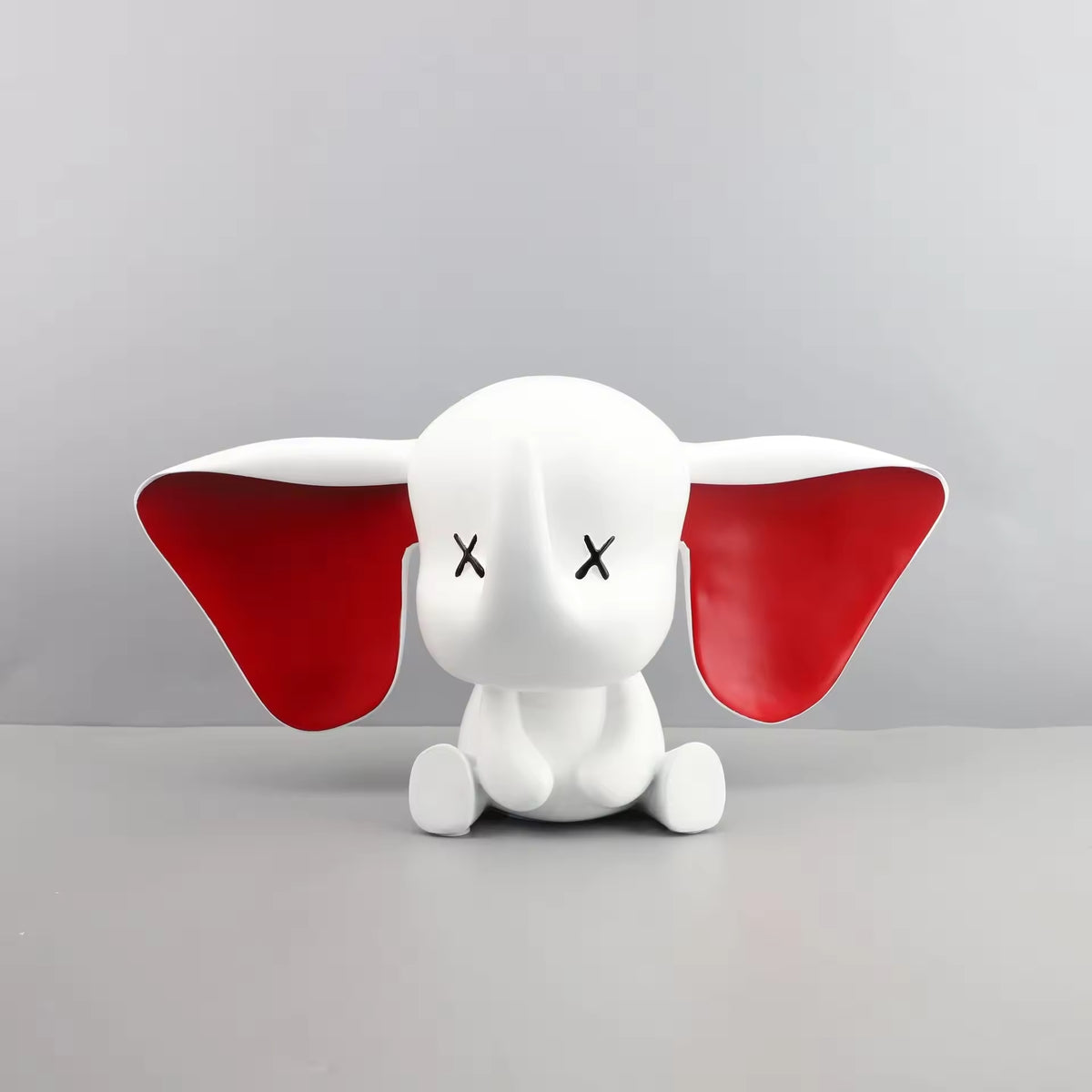 European Resin Cartoon Elephant Sculpture