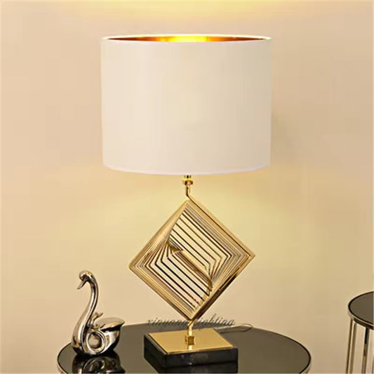 Luxury Table Lamp Stainless With Marble Base 80cm