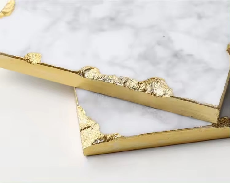 Decorative Round/ rectangle Jewelry Marble Tray