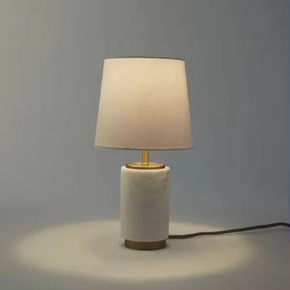 Marble Table Lamp With Stainless Touch