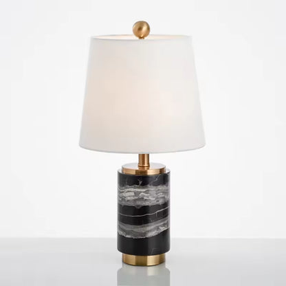 Marble Table Lamp With Stainless Touch