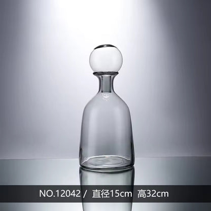 Minimalism Cylinder Clear Cellar Bottle Glass Vase Available In Many Colors