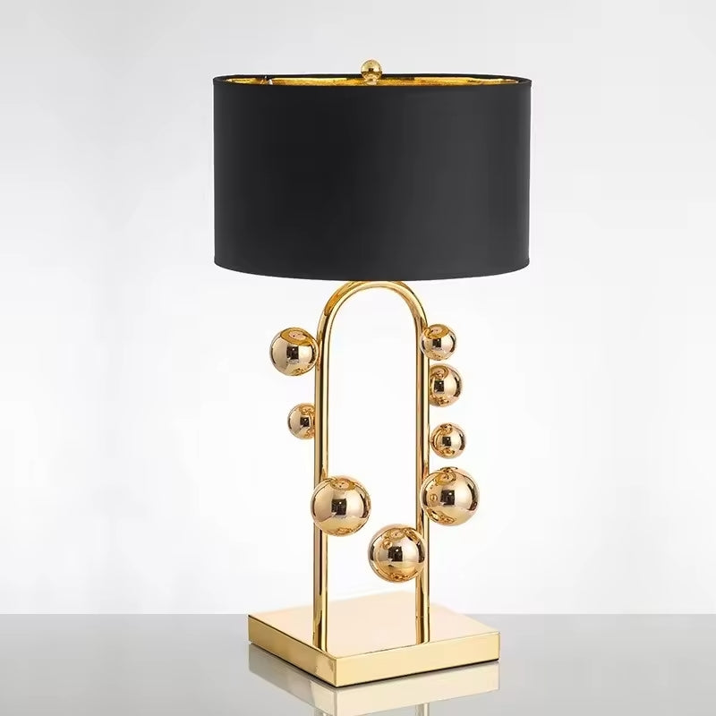 lamp table golden home creative desk lamp villa study living room bedroom bedside lamp