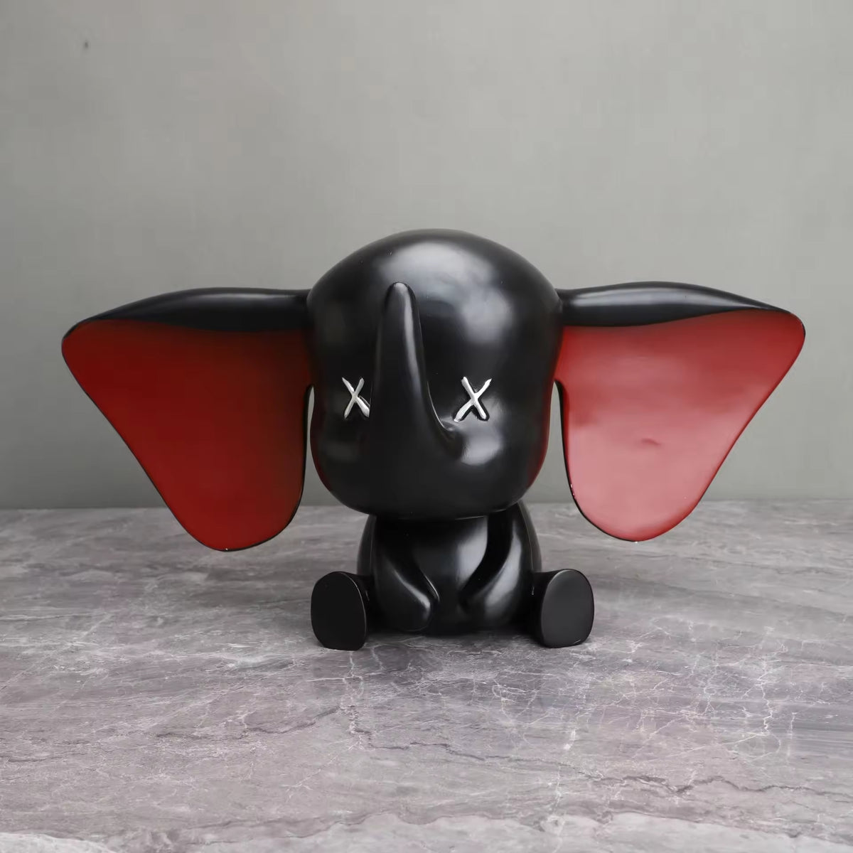 European Resin Cartoon Elephant Sculpture