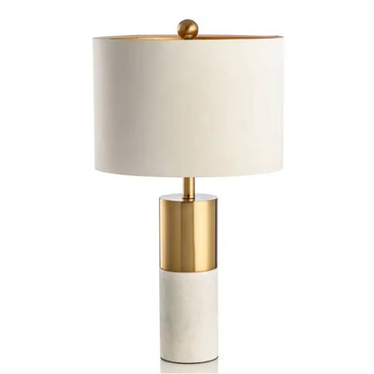 Luxury Marble & Stainless Table Lamp