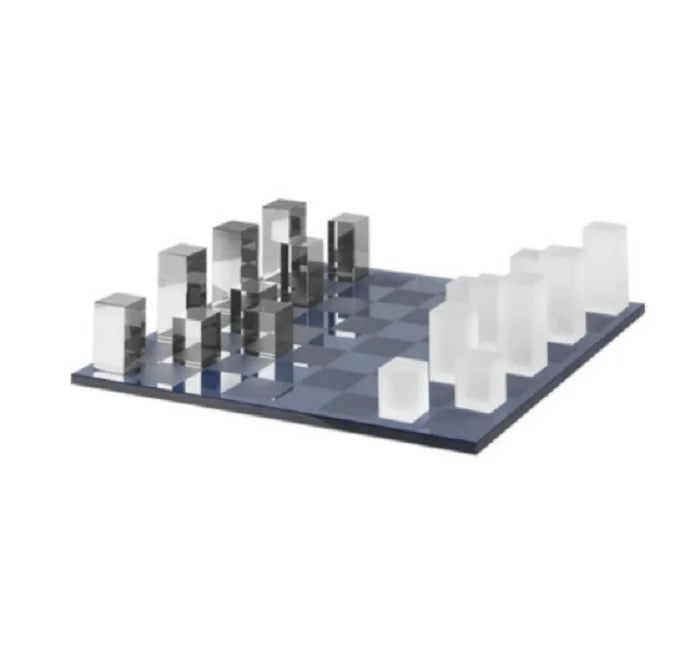 Unleash Your Strategic Style: Modern Glass Chess Set