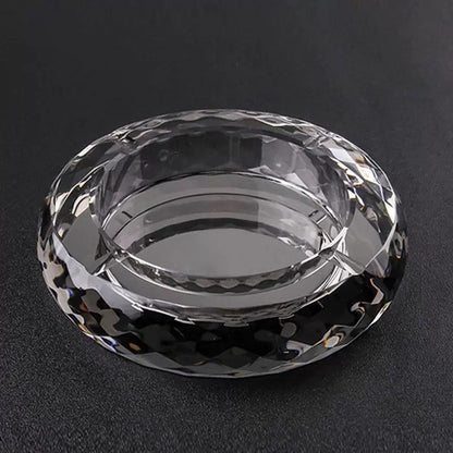 Rounded Crystal Ashtray