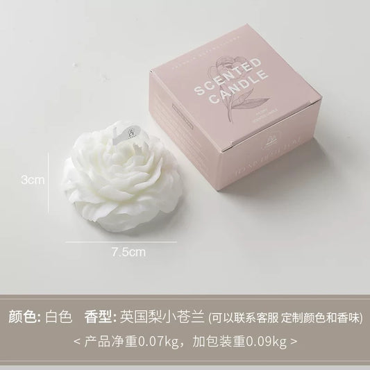 Pack Of 3 Flower Candles