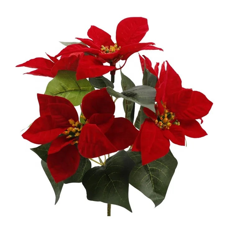 7 Flowers Bouquet Poinsettia