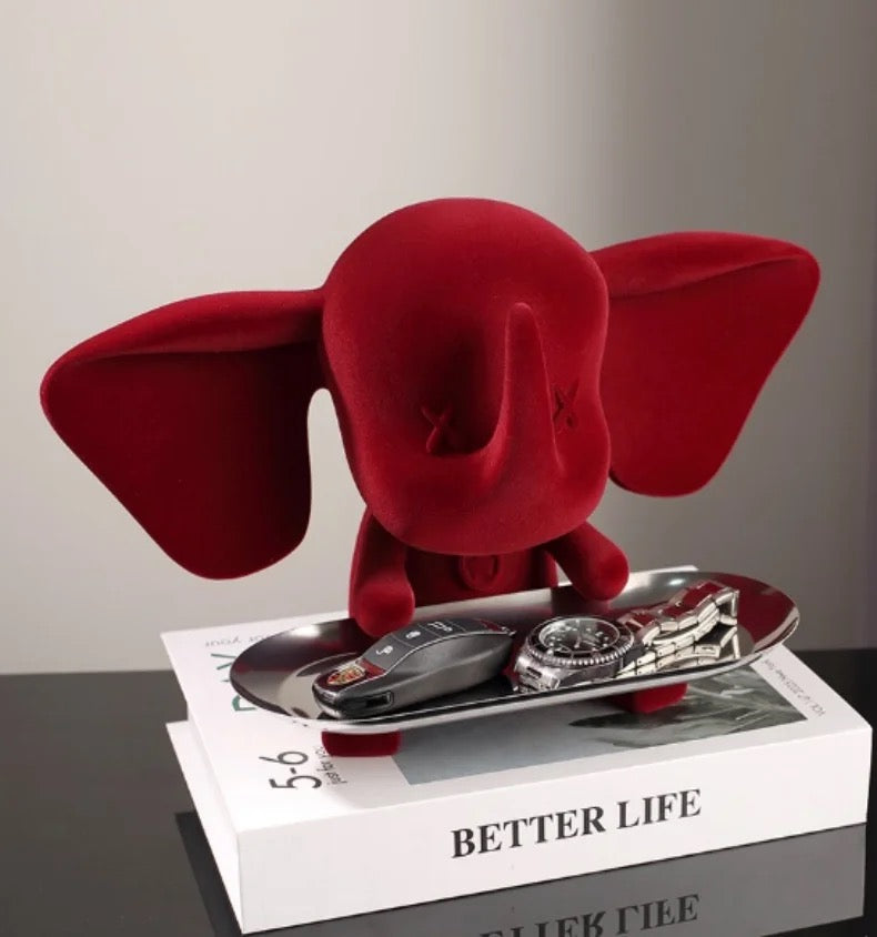 Modern Big-Eared Dumbo With Metal Tray