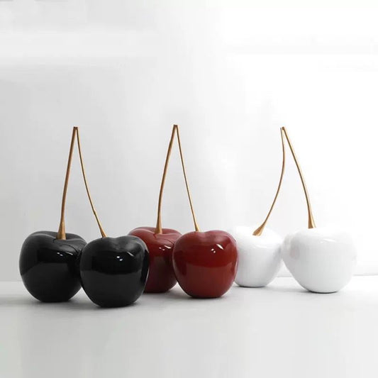 Modern Cherry Sculptures – Bold Decorative Accents