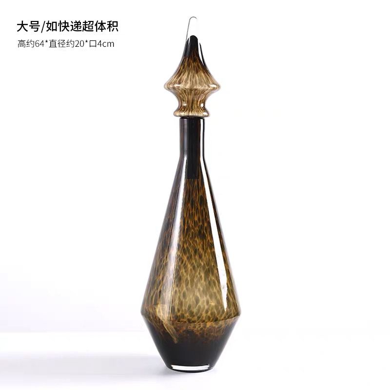 Amber Luxe Glass Vases – Modern Artistic Décor (Set of 3)