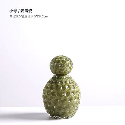 Textured Bubble Glass Vases – Modern Artistic Décor (Set of 3)